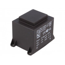 BV EI 665 1132; Transformer: encapsulated; 50VA; 230VAC; 12V; 12V; 2083mA; 2083mA; HAHN