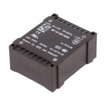 BV UI 303 0225; Transformer: encapsulated; 6VA; 115/115VAC; 6V; 6V; 500mA; 500mA; HAHN