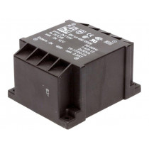 BV UI 482 0009; Transformer: encapsulated; 60VA; 115/115VAC; 12V; 12V; 2500mA; HAHN