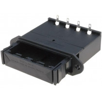 BX0027; Drawer holder; Mounting: on panel; Leads: soldering lugs; UL94V-0; BULGIN