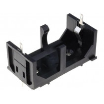 BX0036; Holder; Leads: soldering lugs; Size: C,R14; Batt.no: 1; UL94V-0; BULGIN