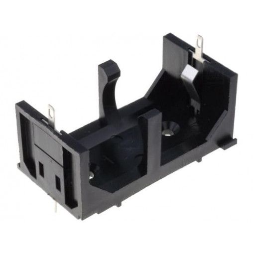 BX0036; Holder; Leads: soldering lugs; Size: C,R14; Batt.no: 1; UL94V-0; BULGIN