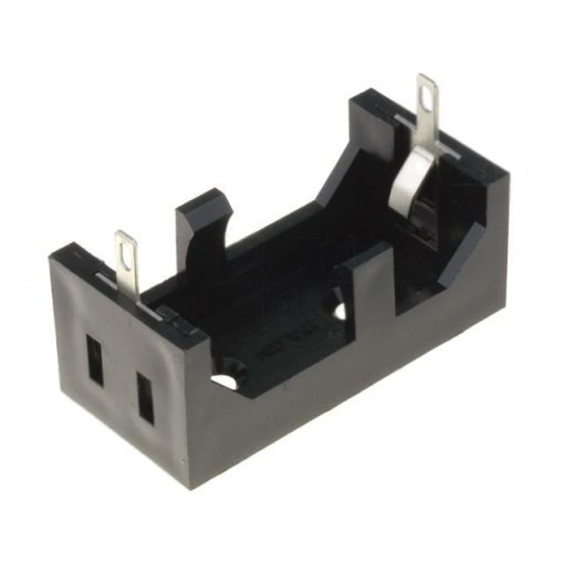 BX0123; Holder; Leads: soldering lugs; Size: CR123A,R123; Batt.no: 1; BULGIN