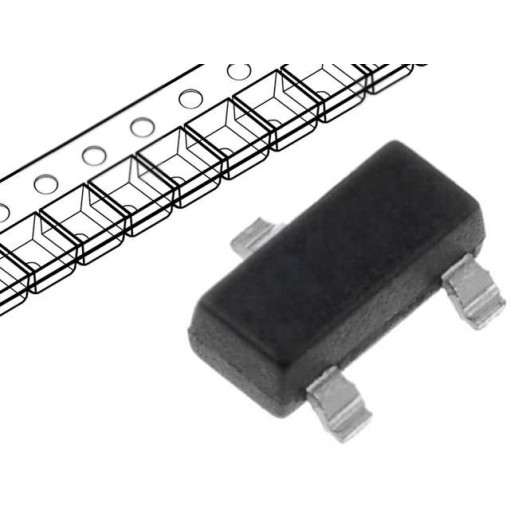 BZX84C13; Diode: Zener; 0.35W; 13V; SMD; reel,tape; SOT23; single diode; DC COMPONENTS