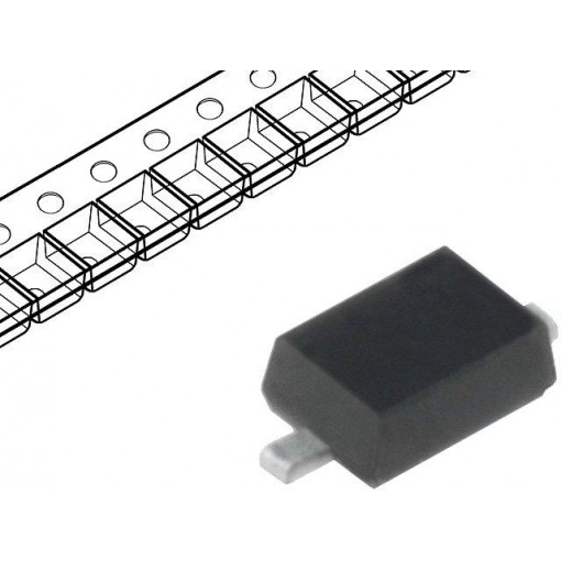 BZX84J-B22.115; Diode: Zener; 0.55W; 22V; SMD; reel,tape; SOD323F; Ifmax: 250mA; NEXPERIA