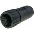 C016 10D006 000 12; Connector: circular; plug; PIN: 7; female; w/o contacts; IP65,IP67; AMPHENOL C016 10D006 000 12; Connector: circular; plug; PIN: 7; female; w/o contacts; IP65,IP67; AMPHENOL