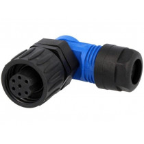 C016 10F006 000 10; Connector: circular; plug; PIN: 7; female; w/o contacts; IP65,IP67; AMPHENOL C016 10F006 000 10; Connector: circular; plug; PIN: 7; female; w/o contacts; IP65,IP67; AMPHENOL