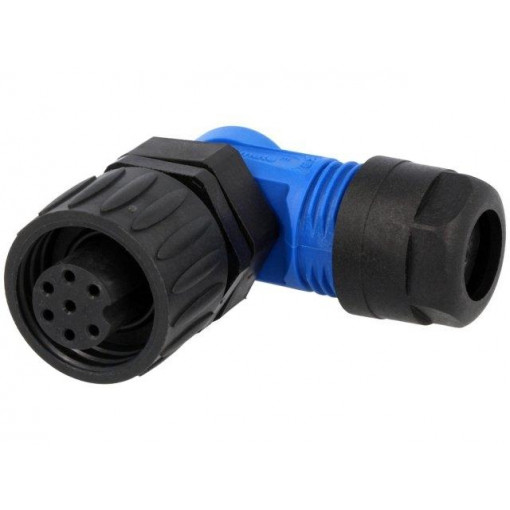 C016 10F006 000 10; Connector: circular; plug; PIN: 7; female; w/o contacts; IP65,IP67; AMPHENOL C016 10F006 000 10; Connector: circular; plug; PIN: 7; female; w/o contacts; IP65,IP67; AMPHENOL