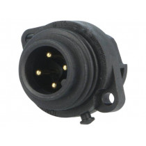 C016 20C003 200 12; Connector: circular; socket; PIN: 4; male; screw terminal; 400V; 16A; AMPHENOL C016 20C003 200 12; Connector: circular; socket; PIN: 4; male; screw terminal; 400V; 16A; AMPHENOL