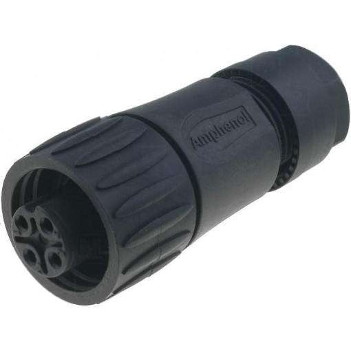 C016 20D003 100 12; Connector: circular; plug; PIN: 4; female; screw terminal; 400V; 16A; AMPHENOL C016 20D003 100 12; Connector: circular; plug; PIN: 4; female; screw terminal; 400V; 16A; AMPHENOL