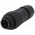 C016 20H003 210 12; Connector: circular; plug; PIN: 4; male; screw terminal; IP65,IP67; AMPHENOL C016 20H003 210 12; Connector: circular; plug; PIN: 4; male; screw terminal; IP65,IP67; AMPHENOL