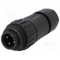 C016 20H003 210 12; Connector: circular; plug; PIN: 4; male; screw terminal; IP65,IP67; AMPHENOL C016 20H003 210 12; Connector: circular; plug; PIN: 4; male; screw terminal; IP65,IP67; AMPHENOL