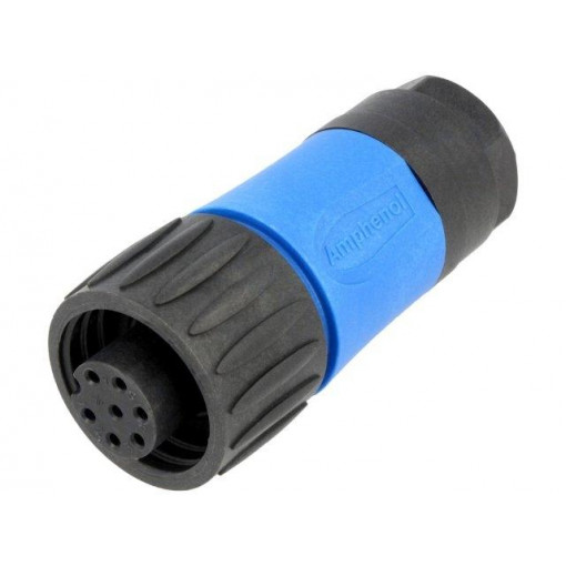 C016 30D006 100 10; Connector: circular; plug; PIN: 7; female; soldering; silver plated; AMPHENOL C016 30D006 100 10; Connector: circular; plug; PIN: 7; female; soldering; silver plated; AMPHENOL