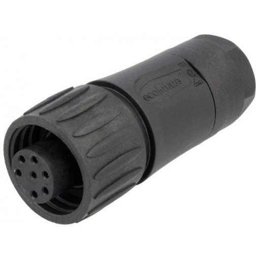 C016 30D006 100 12; Connector: circular; plug; PIN: 7; female; soldering; silver plated; AMPHENOL