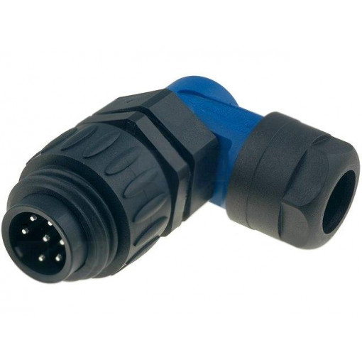 C016 30K006 100 10; Connector: circular; plug; PIN: 7; male; soldering; silver plated; AMPHENOL