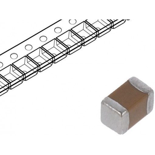 C0402C104K8PACTU; Capacitor: ceramic; MLCC; 100nF; 10VDC; X5R; ±10%; SMD; 0402; KEMET