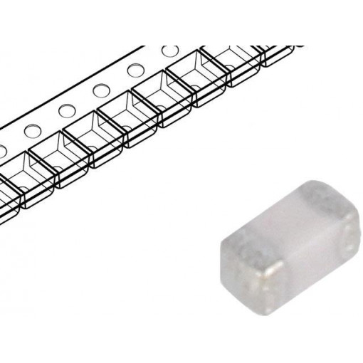 C0603C104J3RACTU; Capacitor: ceramic; MLCC; 100nF; 25VDC; X7R; ±5%; SMD; 0603; KEMET