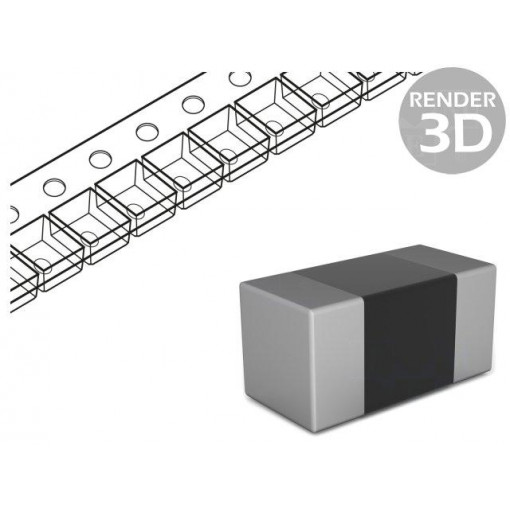 C0603C104J5RACAUTO; Capacitor: ceramic; MLCC; 100nF; 50VDC; X7R; ±5%; SMD; 0603; KEMET
