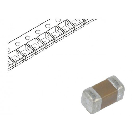 C0603W102KDRACTU; Capacitor: ceramic; MLCC; 1nF; 1kVDC; X7R; ±10%; SMD; 0603; KEMET