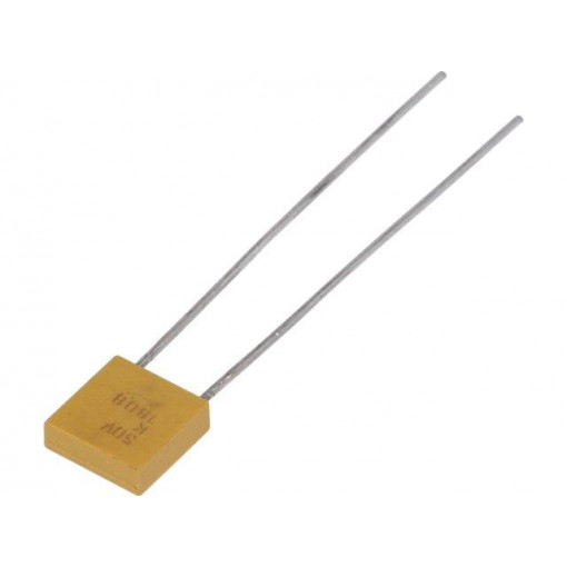 CK06BX105K; Capacitor: ceramic; MLCC; 1uF; 50V; ±10%; THT; 5.08mm; Package: bag; KEMET CK06BX105K; Capacitor: ceramic; MLCC; 1uF; 50V; ±10%; THT; 5.08mm; Package: bag; KEMET