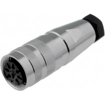 C091 31D008 100 2; Connector: M16; plug; female; soldering; for cable; PIN: 8; 3A; 300V; AMPHENOL