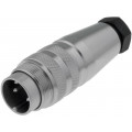 C091 31H005 100 2; Connector: M16; plug; male; soldering; for cable; PIN: 5; 5A; 300V; AMPHENOL