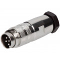 C091 31H006 101 2; Connector: M16; plug; male; soldering; for cable; PIN: 6; 5A; 300V; AMPHENOL