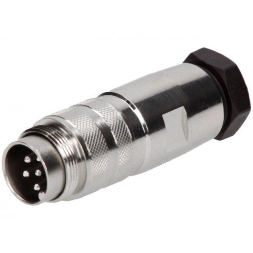 C091 31H006 101 2; Connector: M16; plug; male; soldering; for cable; PIN: 6; 5A; 300V; AMPHENOL