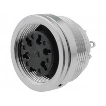 C091 31N005 100 2; Connector: M16; socket; female; soldering; PIN: 5; 5A; 300V; 0.5mm2; AMPHENOL