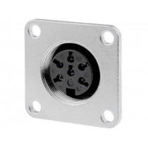 C091 31T006 100 2; Connector: M16; socket; female; soldering; PIN: 6; 5A; 300V; 0.5mm2; AMPHENOL