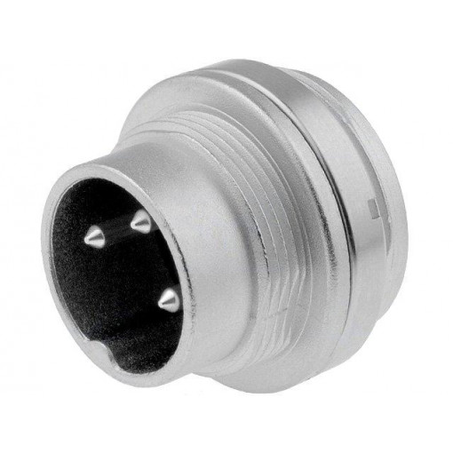 C091 31W003 100 2; Connector: M16; socket; male; soldering; PIN: 3; 5A; 300V; IP65,IP67; AMPHENOL