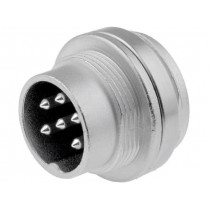 C091 31W006 100 2; Connector: M16; socket; male; soldering; PIN: 6; 5A; 300V; IP65,IP67; AMPHENOL