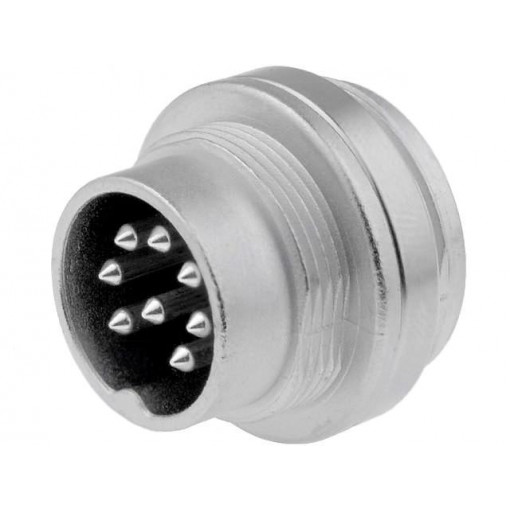 C091 31W008 100 2; Connector: M16; socket; male; soldering; PIN: 8; 5A; 100V; IP65,IP67; AMPHENOL