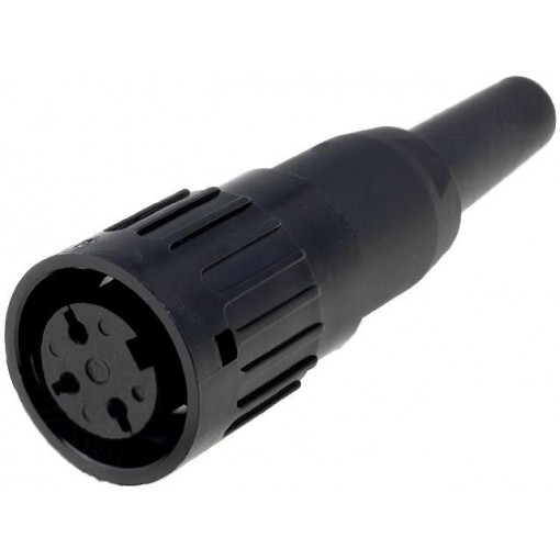 T 3275 501; Plug; DIN; female; PIN: 3; straight; for cable; soldering; 300V; 5A; AMPHENOL