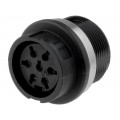 T 3437 000; Socket; DIN; female; PIN: 7; Layout: 360°; soldering; 300V; 5A; 0.5mm2; AMPHENOL T 3437 000; Socket; DIN; female; PIN: 7; Layout: 360°; soldering; 300V; 5A; 0.5mm2; AMPHENOL