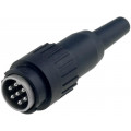 T 3439 501; Plug; DIN; male; PIN: 7; Layout: 360°; straight; for cable; soldering; AMPHENOL T 3439 501; Plug; DIN; male; PIN: 7; Layout: 360°; straight; for cable; soldering; AMPHENOL