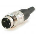 T 3260 001; Connector: M16; plug; male; soldering; for cable; PIN: 3; 5A; 300V; AMPHENOL