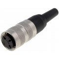 T 3261 001; Connector: M16; plug; female; soldering; for cable; PIN: 3; 5A; 300V; AMPHENOL