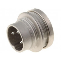 T 3262 000; Connector: M16; socket; male; soldering; PIN: 3; 5A; 300V; IP40; AMPHENOL