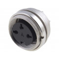 T 3263 100; Connector: M16; socket; female; soldering; PIN: 3; 5A; 300V; IP40; AMPHENOL