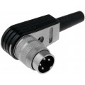 T 3300 005; Connector: M16; plug; male; soldering; for cable; PIN: 4; 5A; 300V; AMPHENOL