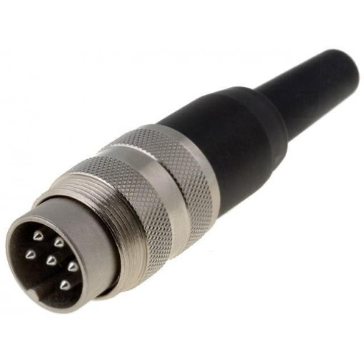 T 3400 001; Connector: M16; plug; male; soldering; for cable; PIN: 6; 5A; 300V; AMPHENOL