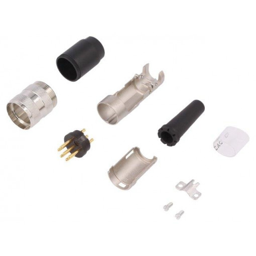 T 3400 018; Connector: M16; plug; male; soldering; for cable; PIN: 6; 5A; 300V; AMPHENOL
