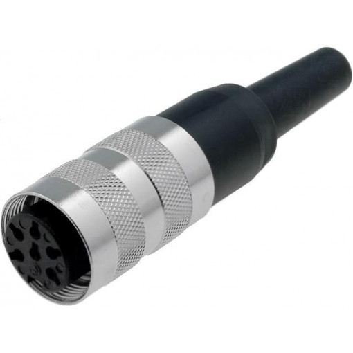 T 3401 001; Connector: M16; plug; female; soldering; for cable; PIN: 6; 5A; 300V; AMPHENOL