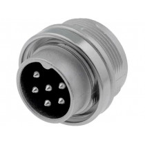 T 3402 000; Connector: M16; socket; male; soldering; PIN: 6; 5A; 300V; IP40; AMPHENOL