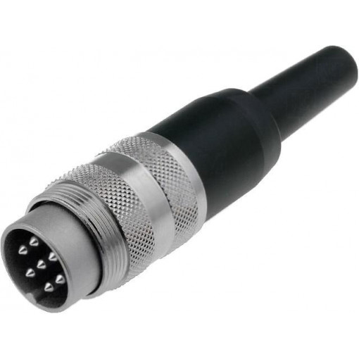 T 3475 001; Connector: M16; plug; male; soldering; for cable; PIN: 7; 5A; 300V; AMPHENOL