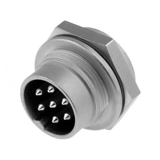 T 3477 009; Connector: M16; socket; male; soldering; PIN: 7; 5A; 300V; IP40; AMPHENOL