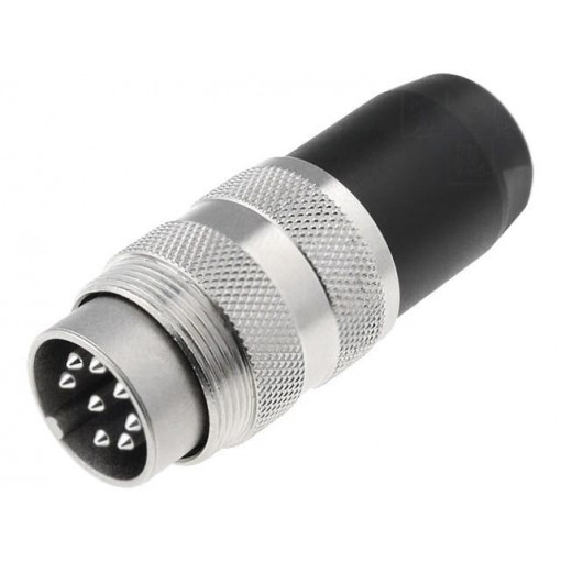 T 3504 001; Connector: M16; plug; male; soldering; for cable; PIN: 8; 5A; 100V; AMPHENOL