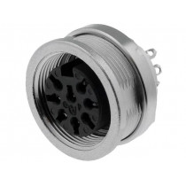 T 3507 000; Connector: M16; socket; female; soldering; PIN: 8; 5A; 100V; IP40; AMPHENOL