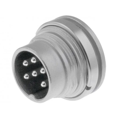 T 3402 100; Connector: M16; socket; male; soldering; PIN: 6; 5A; 300V; IP40; AMPHENOL